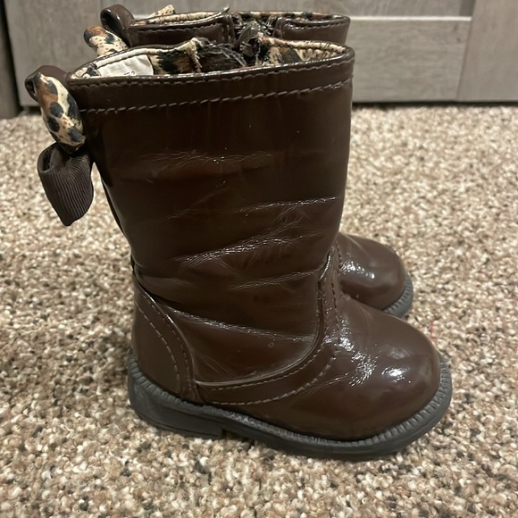 SALE Koala kids brown foods with bow brown and leopard skin - Picture 2 of 5